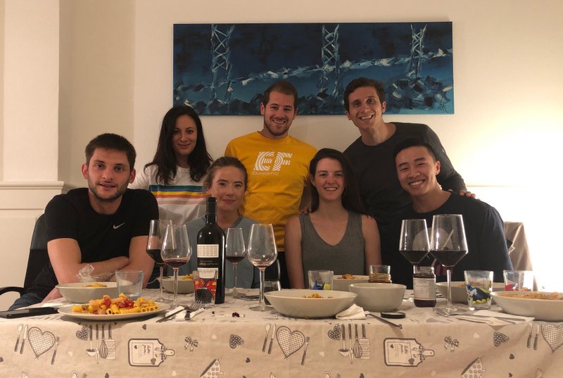 Dinner with the Italians - an absolute treat!