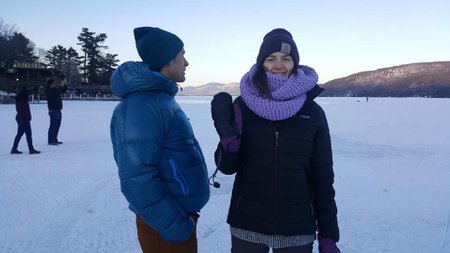👋 from a frozen Lake George - March, 2019