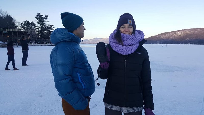 👋 from a frozen Lake George - March, 2019