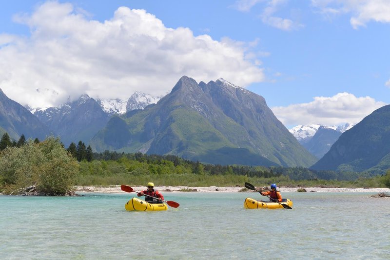 Packrafting the Soča