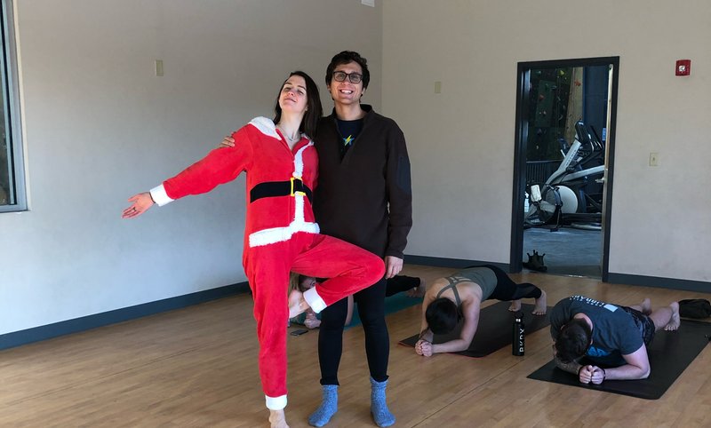 I also taught a yoga class Christmas Eve! And in a Santa suit!  My friends decided to tack on some planking post class 🤪 Still time to sign up for New Years Eve!