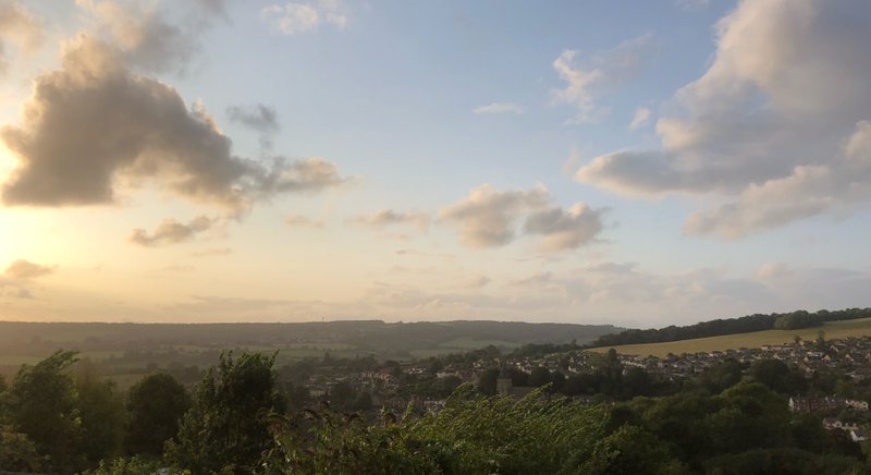 The views from Stroud, in the Cotswolds