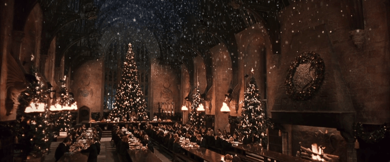 Somehow whenever I think of Harry Potter and Hogwarts, I think of Christmas