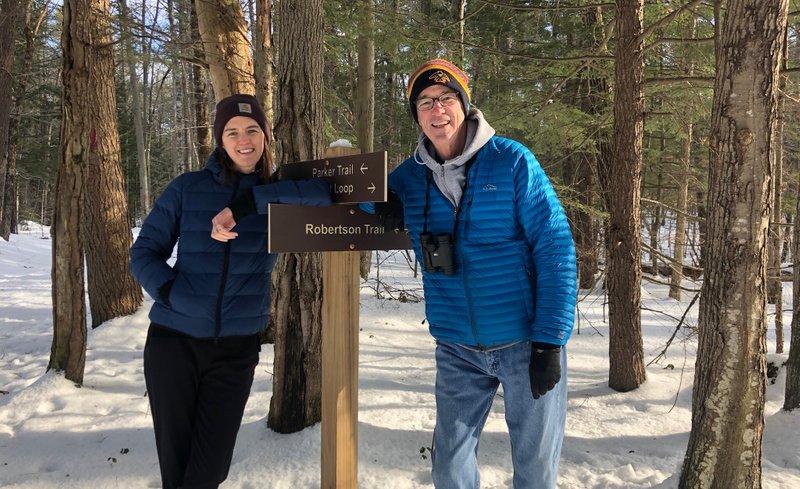 Hiking with my dad in the Bow forest!