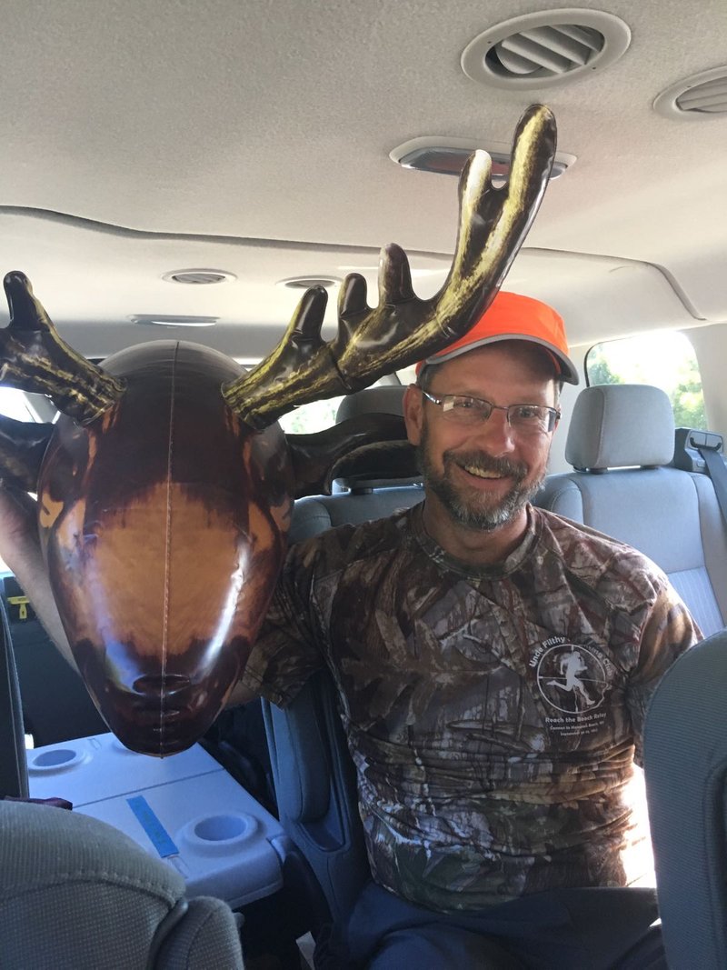 Mark and the moose that became an emblem of what it means to run for Uncle Filthy’s Hunting Club