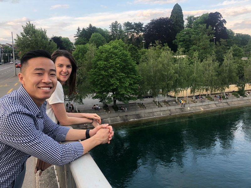 Day 1 in Zurich, checking out this river spot just a stone’s throw from Hue’s flat