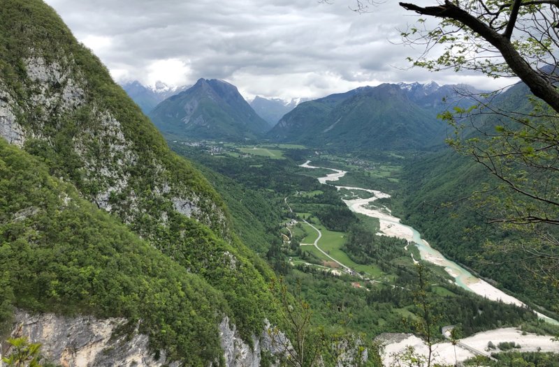 The view of the river as we worked our way upwards. We ended up paddling this section on day three!